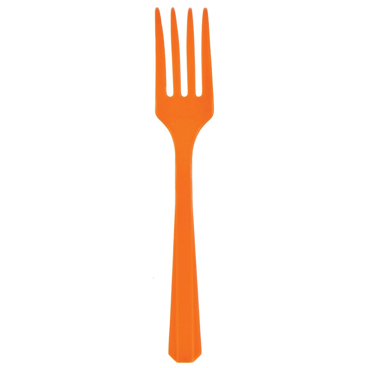 Value Reusable Plastic Forks, Mid Ct. - Orange Peel