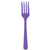 Value Reusable Plastic Forks, Mid Ct. - New Purple