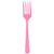 Value Reusable Plastic Forks, Mid Ct. - New Pink