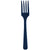 Value Reusable Plastic Forks, Mid Ct. - True Navy