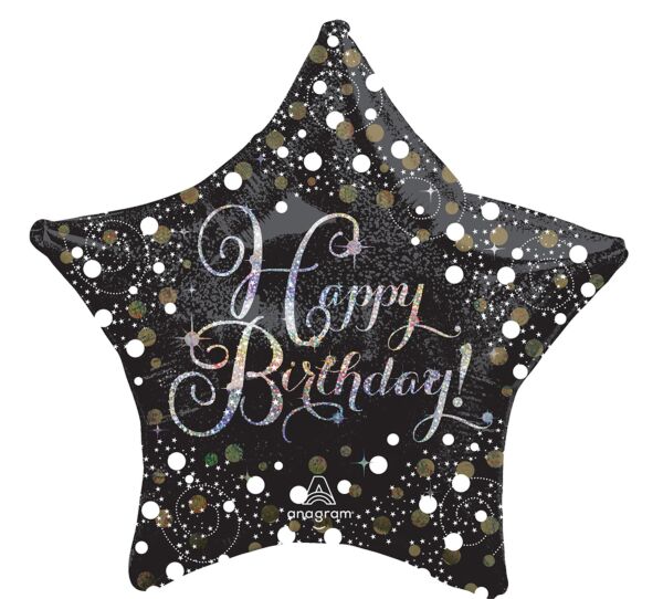 339 28" Sparkling Birthday Foil Balloon