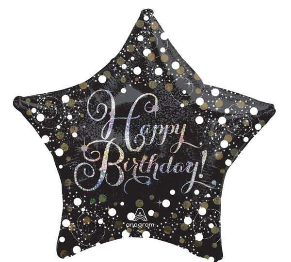 259 28" Sparkling Birthday Foil Balloon
