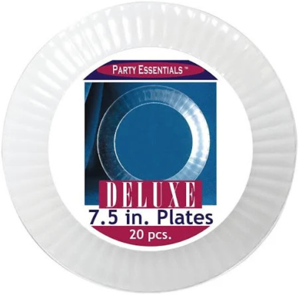 Clear Deluxe Dinner Plate, 7.5 inch