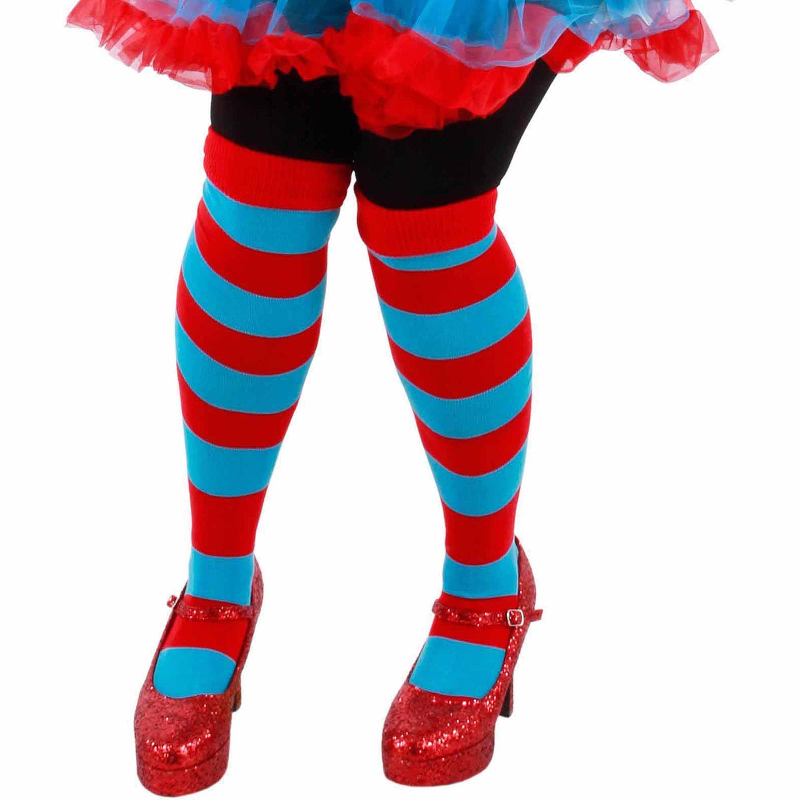 Thing 1 & Thing 2 Striped Knee High Socks