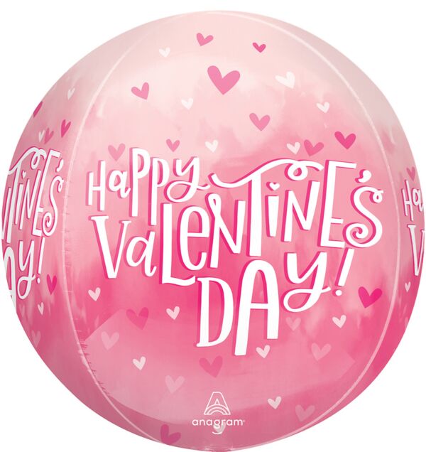 16" Valentine Pearl Shine Orbz Balloon