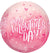 J09 16" Happy Valentines Day ORBZ Balloon