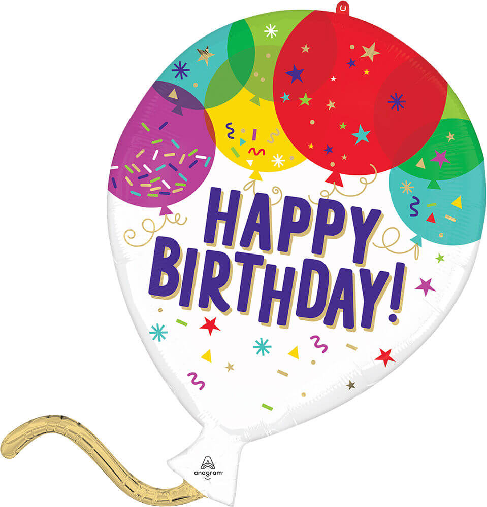 26" Birthday Balloons Foil Balloon