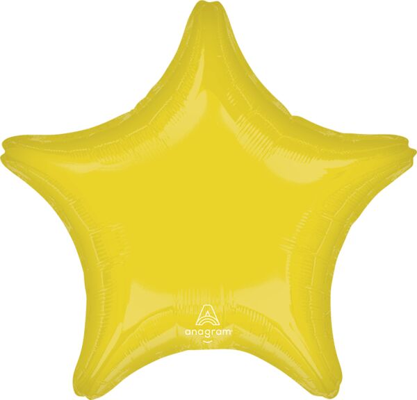 191 17" Vibrant Yellow Star Foil Balloon