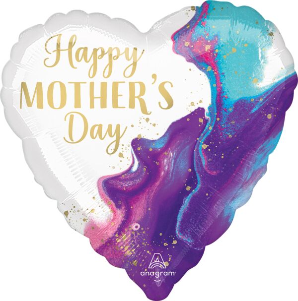 L002 17" Mother's Day Alluring Marble Balloon