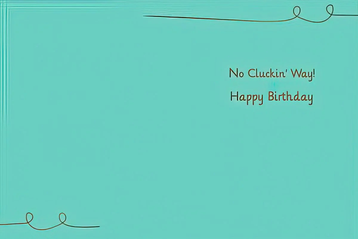 Funny Chicken Birthday Card - You're How Old? | Funny Birthday Greeting Card