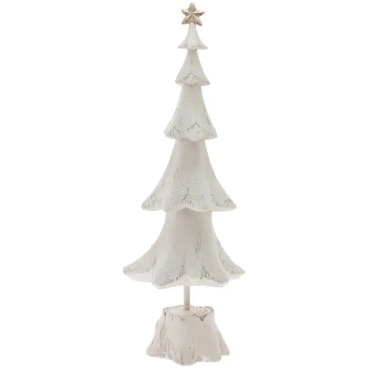 20.5" Tall Pearly Snow Christmas Tree