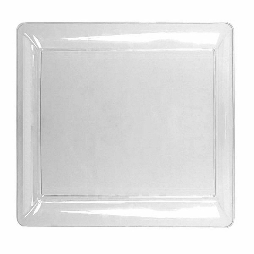 6" X 16" Heavy Duty Square Tray - Clear