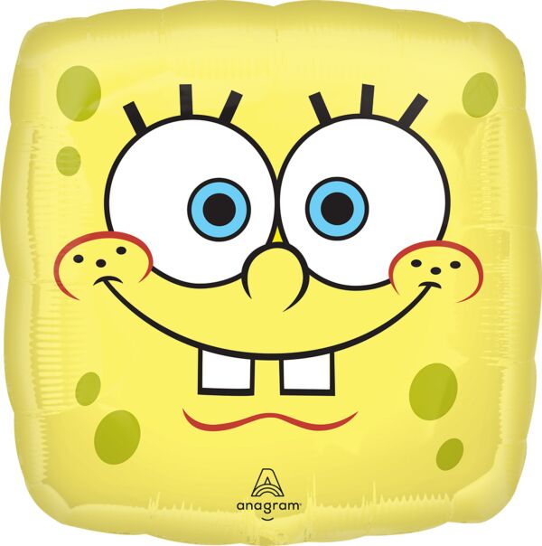 752 17" SpongeBob SquarePants Double-Sided Square Foil Balloon