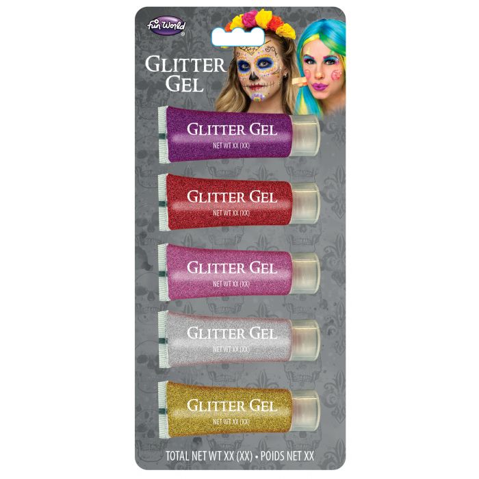 5 Color Glitter MU Gel