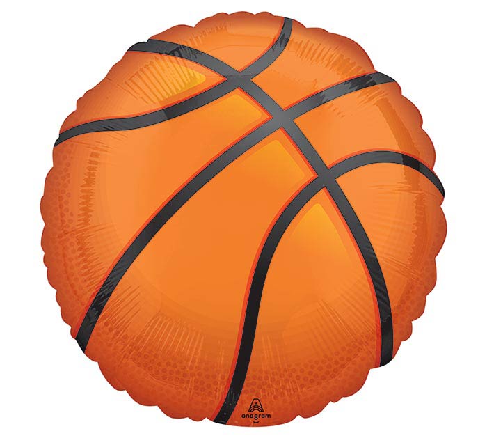 813 28" NOTHIN' BUT NET BASKETBALL SHAPE FOIL BALLOON
