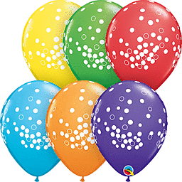 Confetti Dots Assortment Latex Balloon 1ct, 11&quot; 