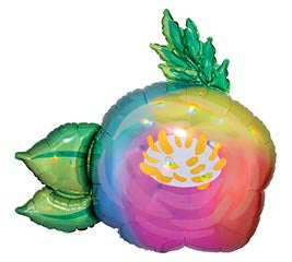 469 30" Iridescent Flower Foil