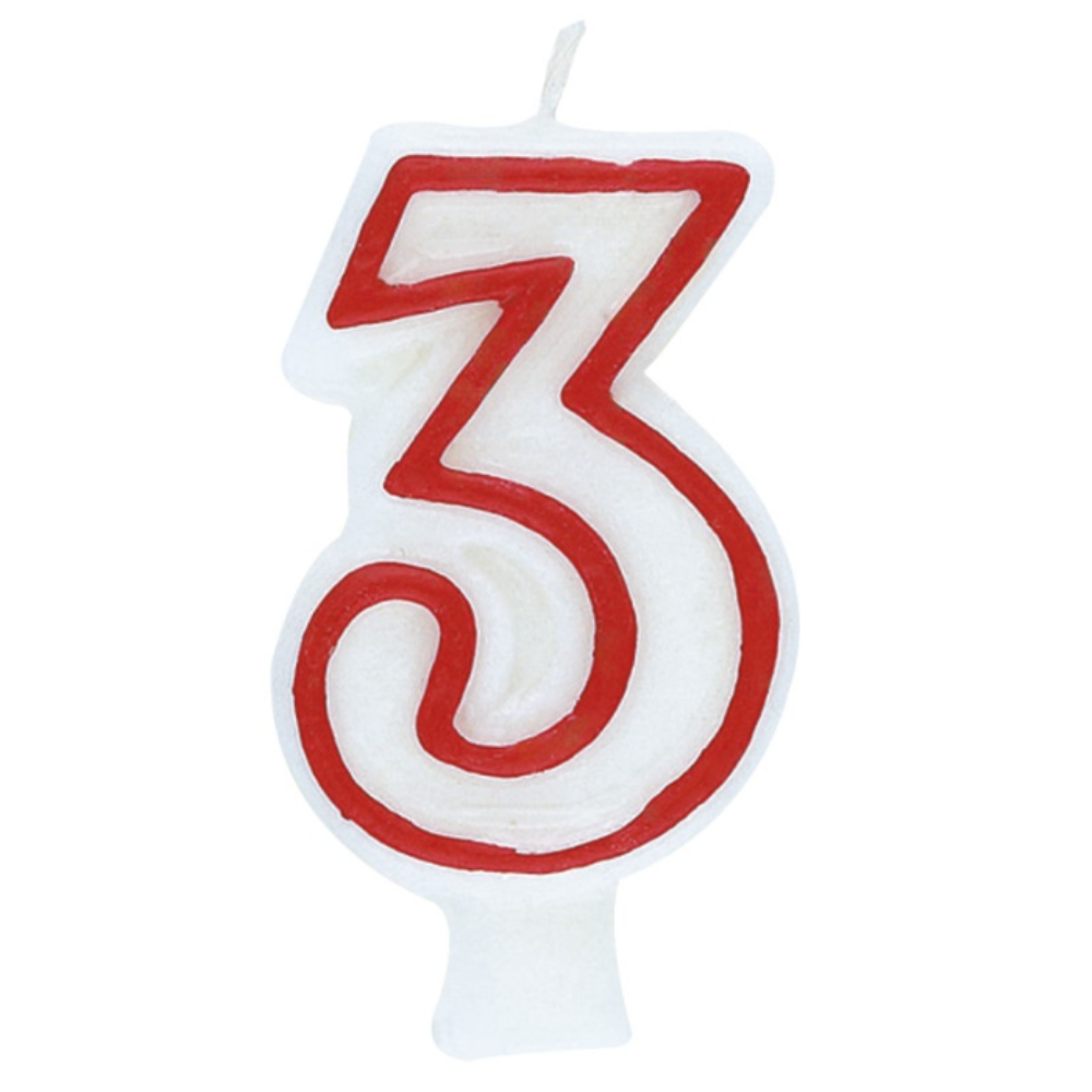Numbers Deluxe Birthday Candle