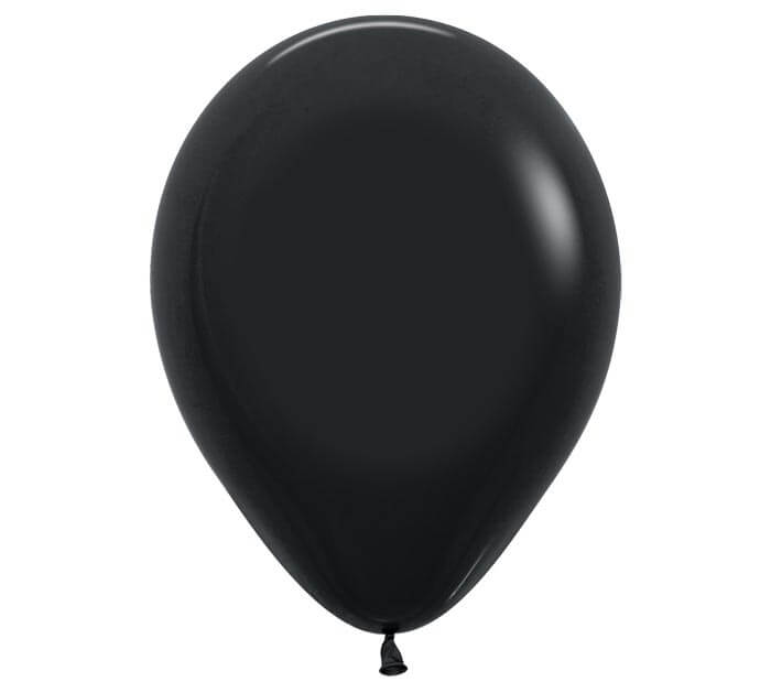 5" deluxe black balloon