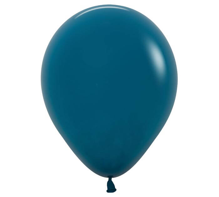 5" deluxe deep teal balloon