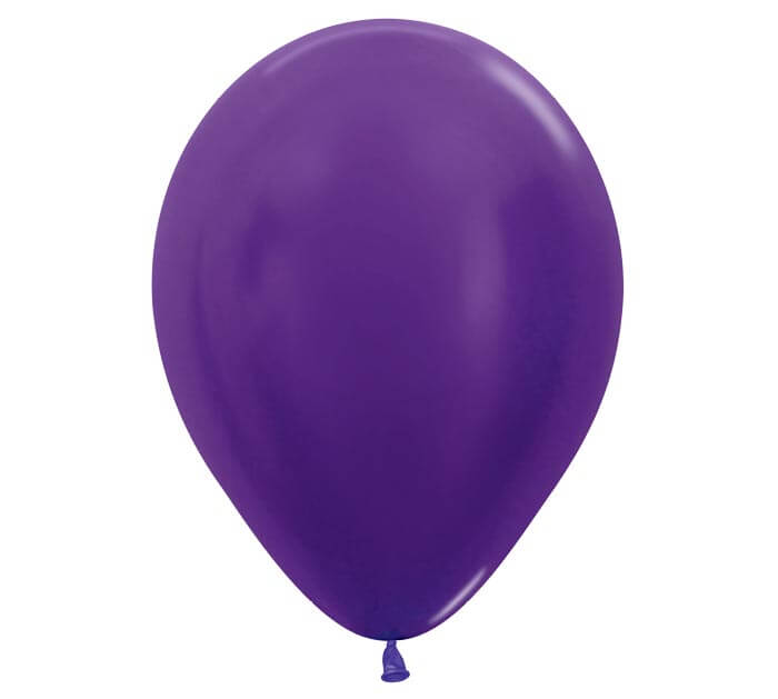 5" metallic violet balloon