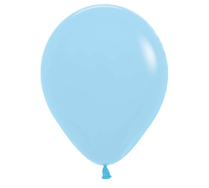 5" pastel matte blue balloon