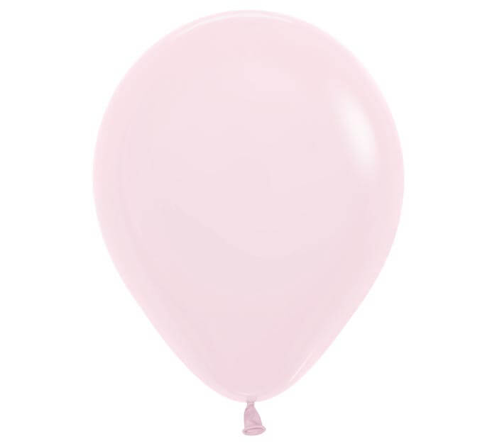 5" pastel matte pink balloon