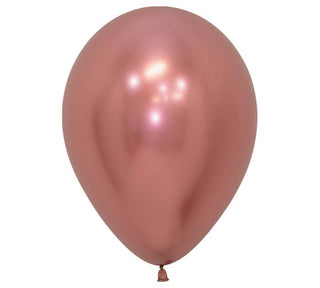 5" Reflex Latex Balloon - Rose Gold / Air-filled