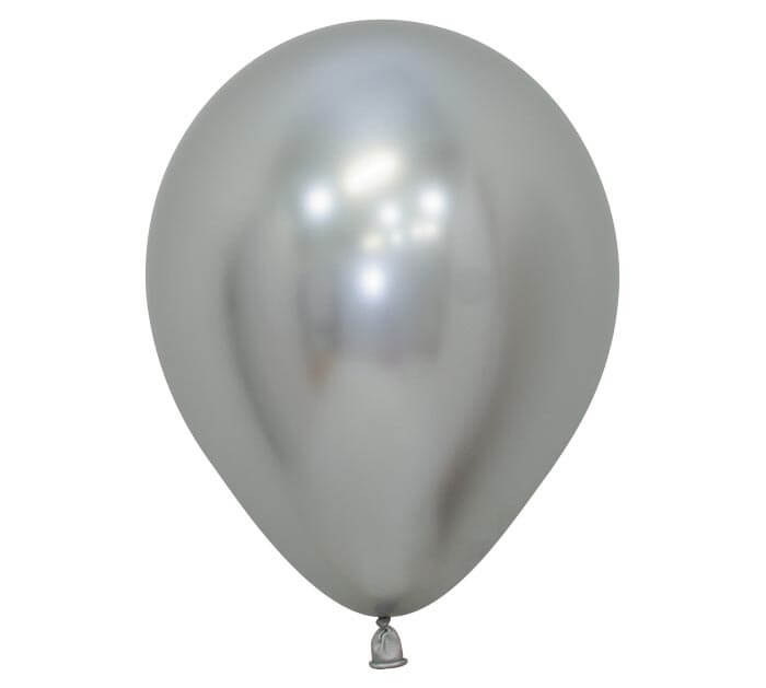 5" reflex silver balloon