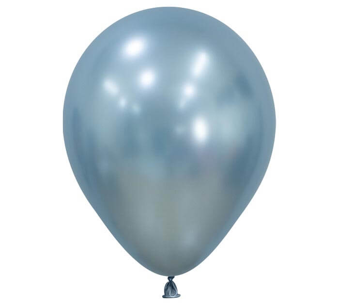 5" silk arctic blue balloon