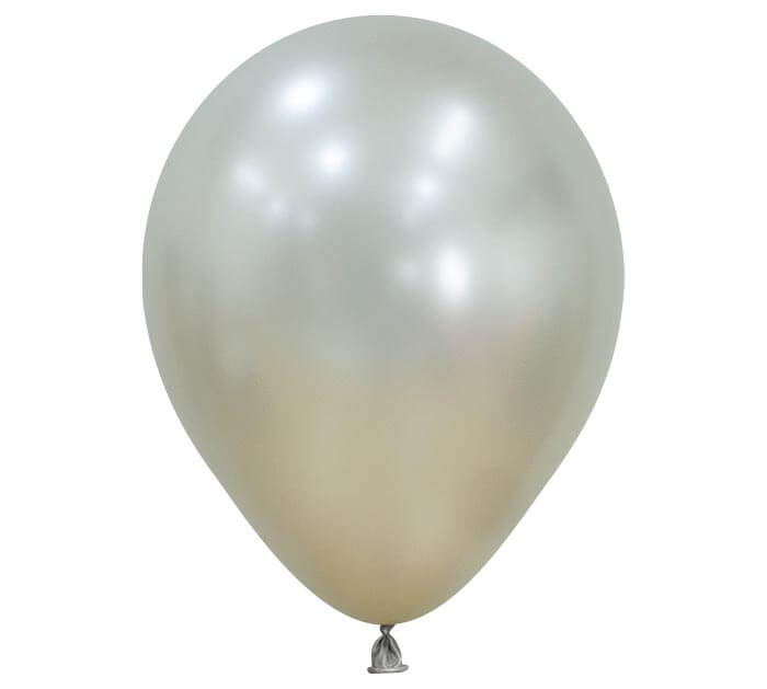 5" silk cream pearl balloon