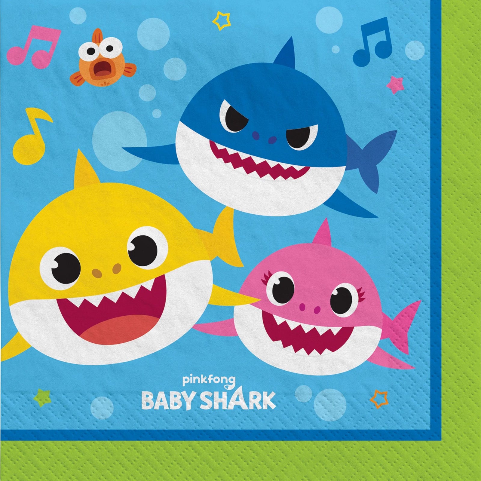 Baby Shark Beverage Napkins