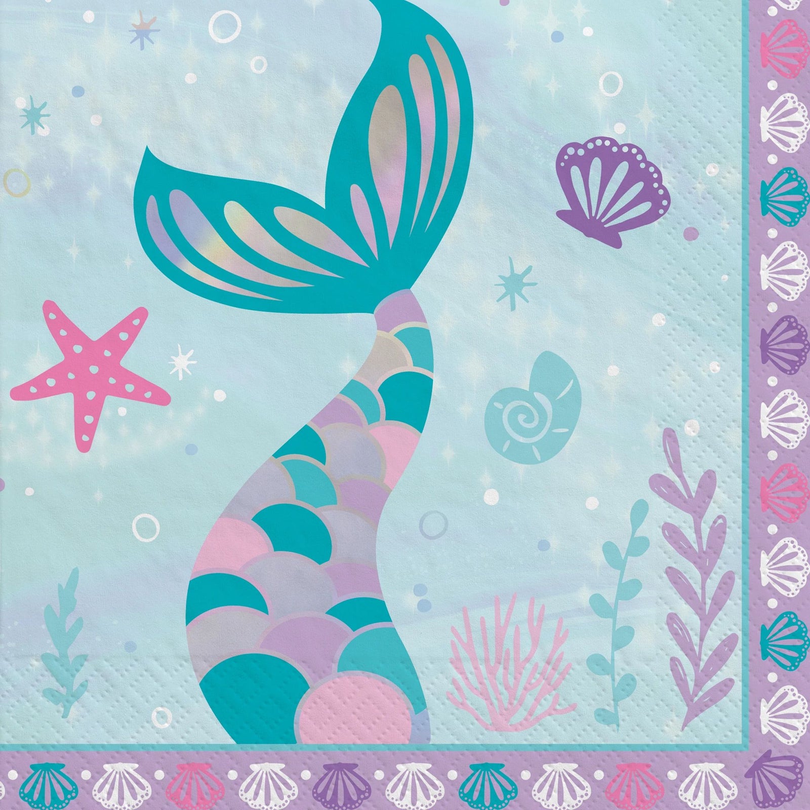 Shimmering Mermaids Lunch Napkins