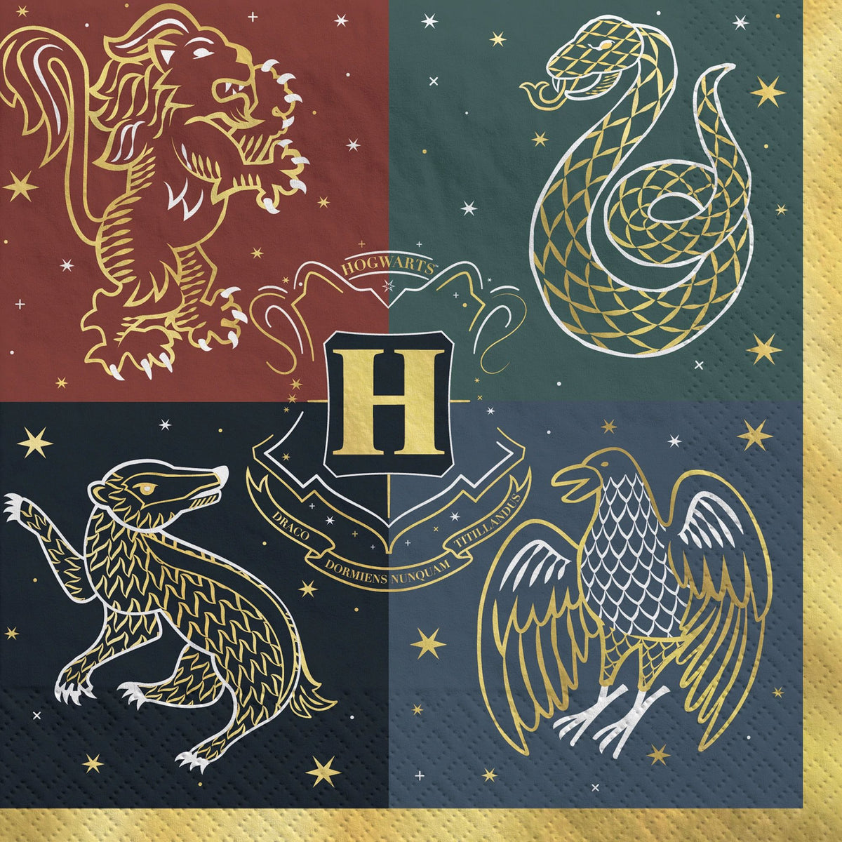 Harry Potter Hogwarts United Luncheon Napkin