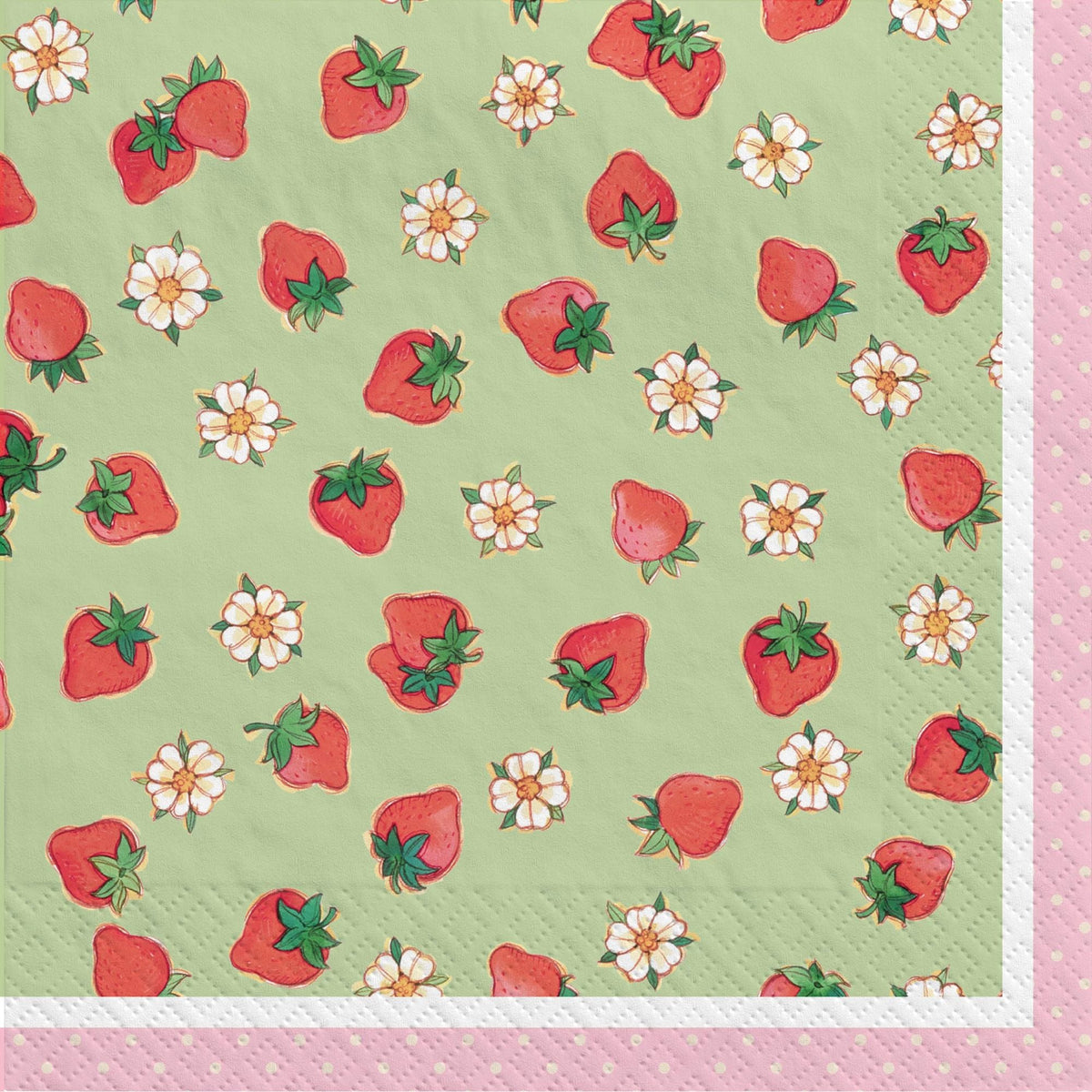 Strawberry Shortcake Luncheon Napkins