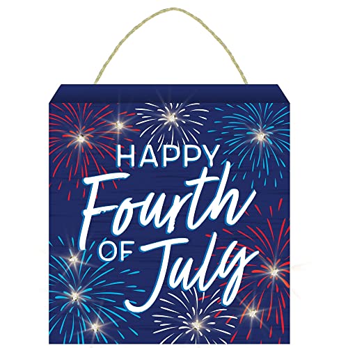 Happy Fourth of July Lighted Sign