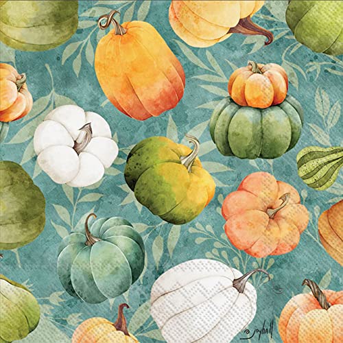 Rolling Pumpkins Lunch Napkins