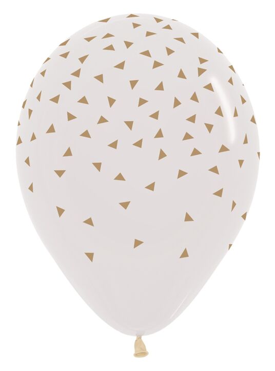 Gold Triangles Latex Balloon 1ct, 11&quot; 