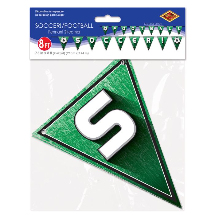 Soccer!/Football Pennant Streamer