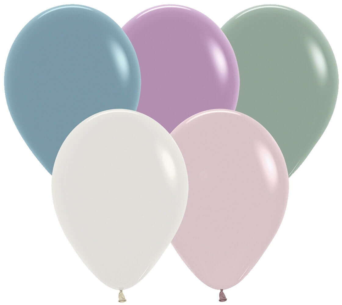 11" Pastel Dusk Assorted Latex