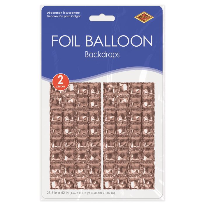 Foil Balloon Backdrop - Rose Gold
