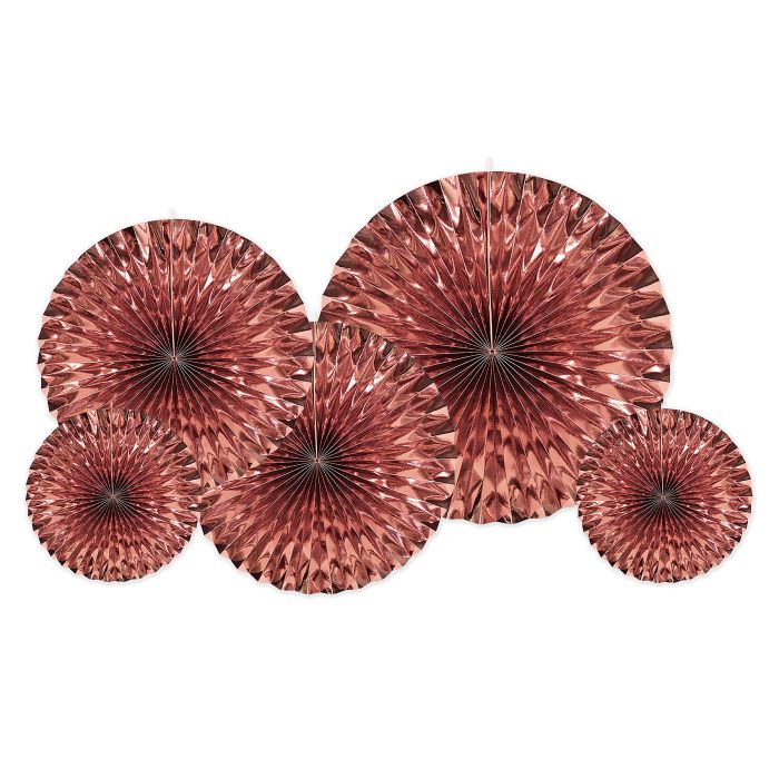 Metallic Fans - Rose Gold