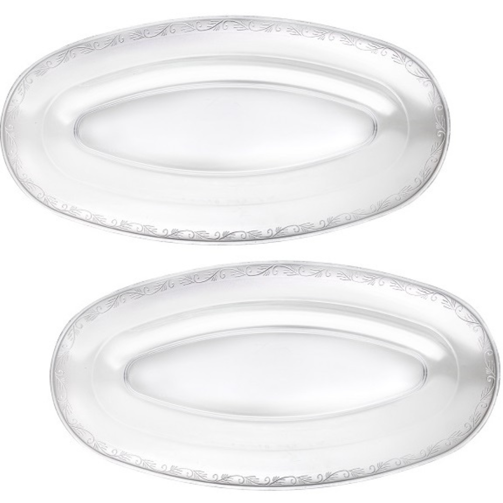 OVAL TRAYS
20.75″ X 10.5″ CLEAR