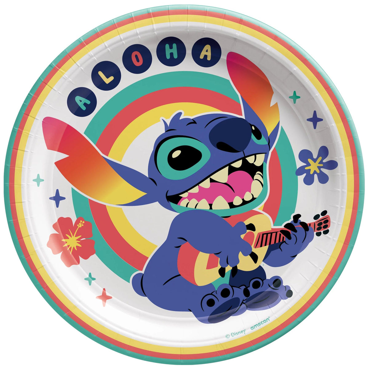 Stitch 7&quot; Round Plates