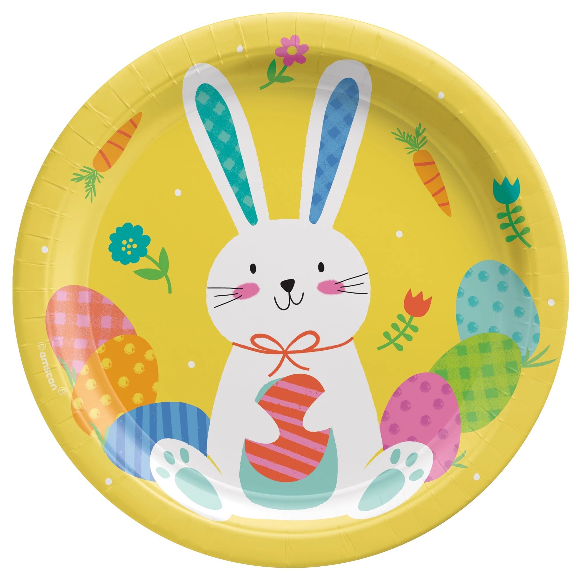 Funny Bunny Round Dessert Plates