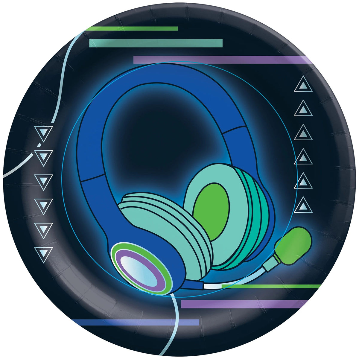 Game On 7" Round Plates