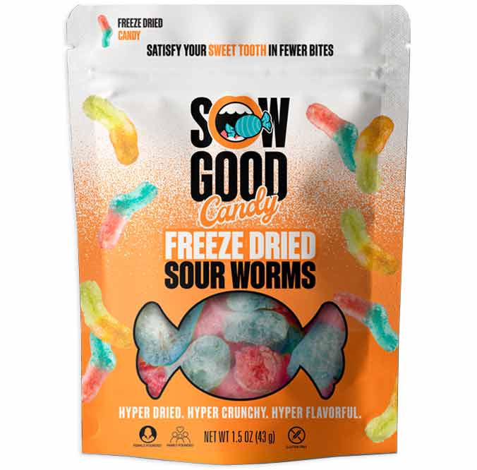 SOW GOOD FREEZE DRIED - SOUR WORMS