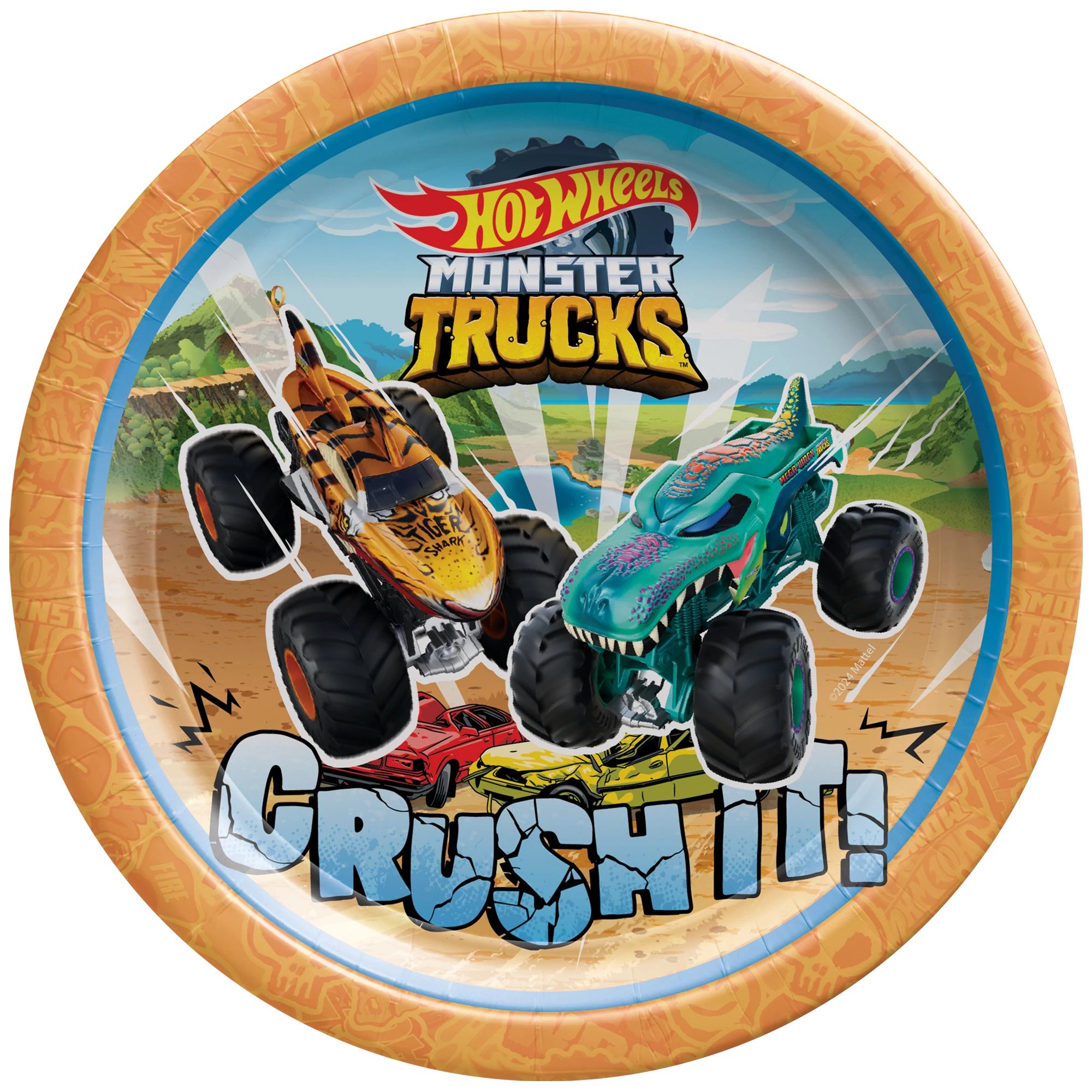 Hot Wheels Monster Truck 7" Plates