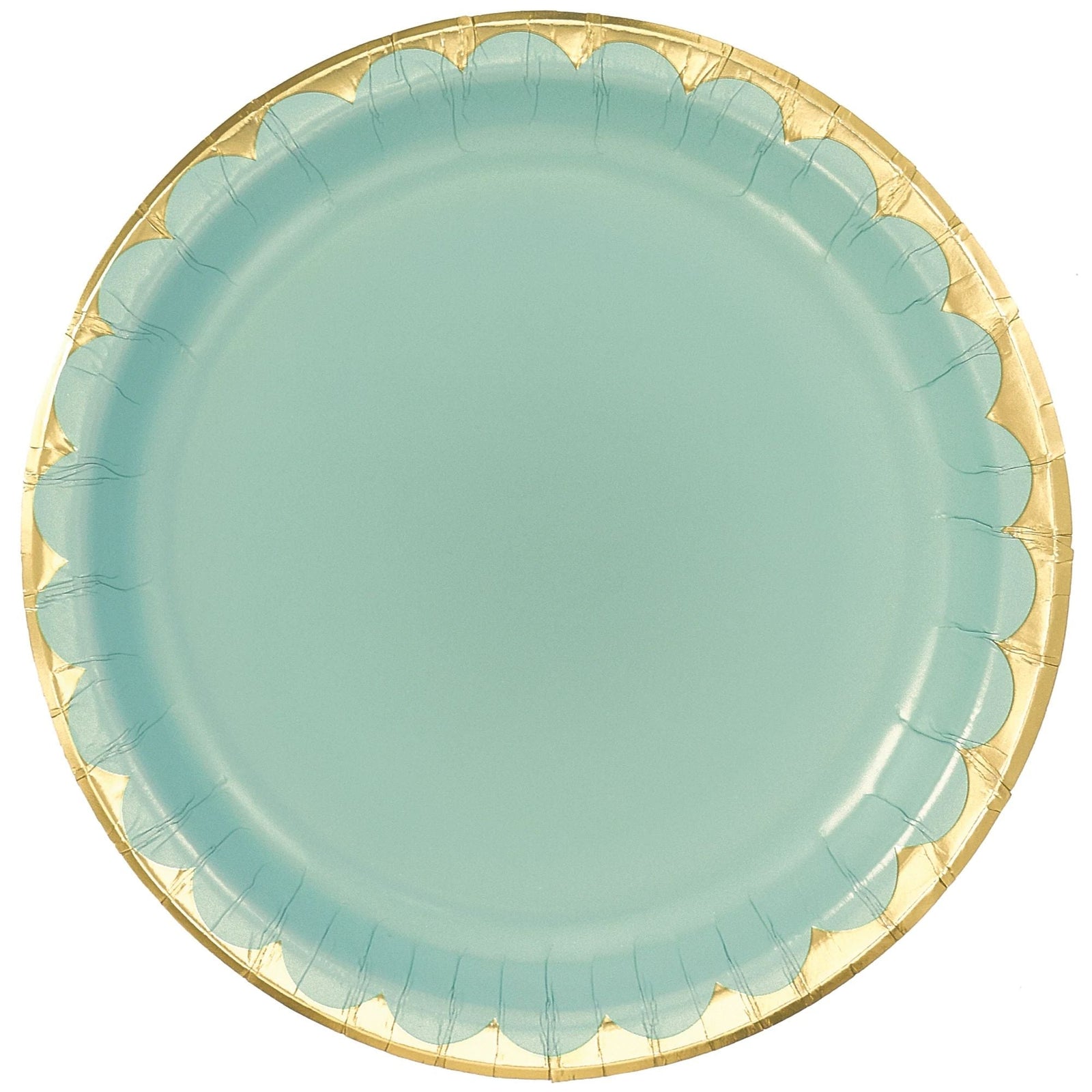 10" Metallic Paper Plate - Willow