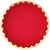 10" Metallic Paper Plate - Apple Red